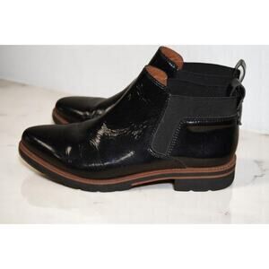 FRANCO SARTO Chelsea Ankle Booties Boots Shoes Black Size 7.5